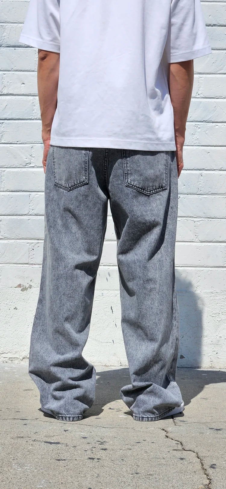 Neo Blue Nx-526 Acid Black Baggy Jeans