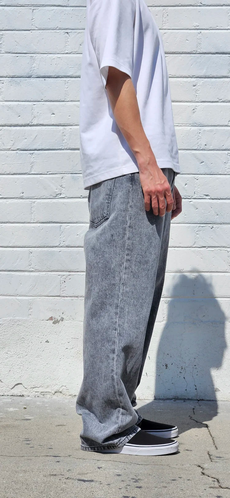 Neo Blue Nx-526 Acid Black Baggy Jeans