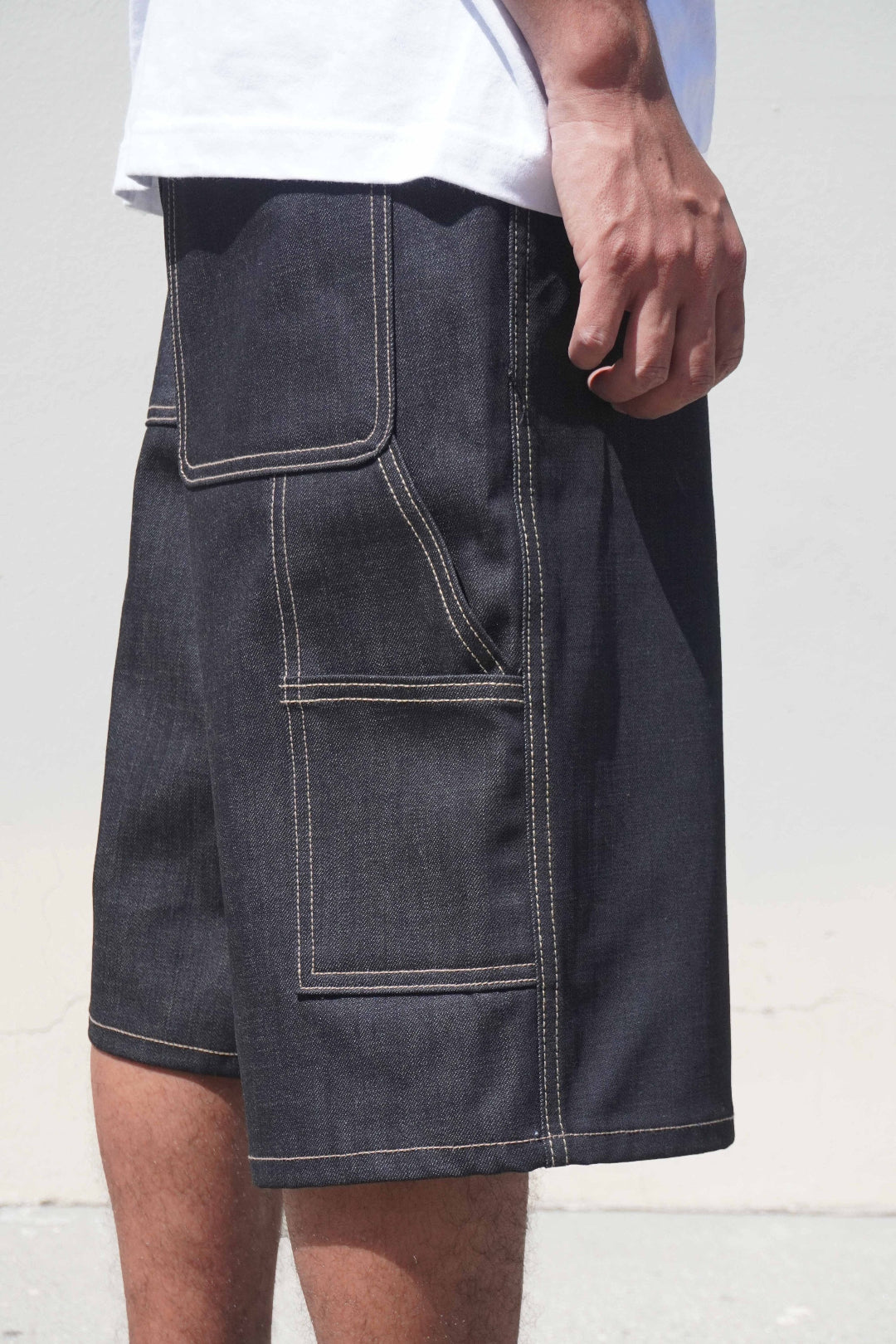 Neo Blue Baggy Carpenter Shorts (Granite Blue-1603)