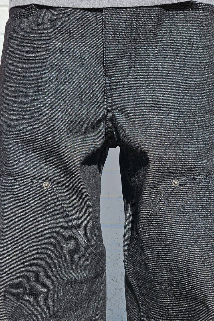 Neo Blue NX-7501 Double Knee Denim Indigo Black Super Baggy