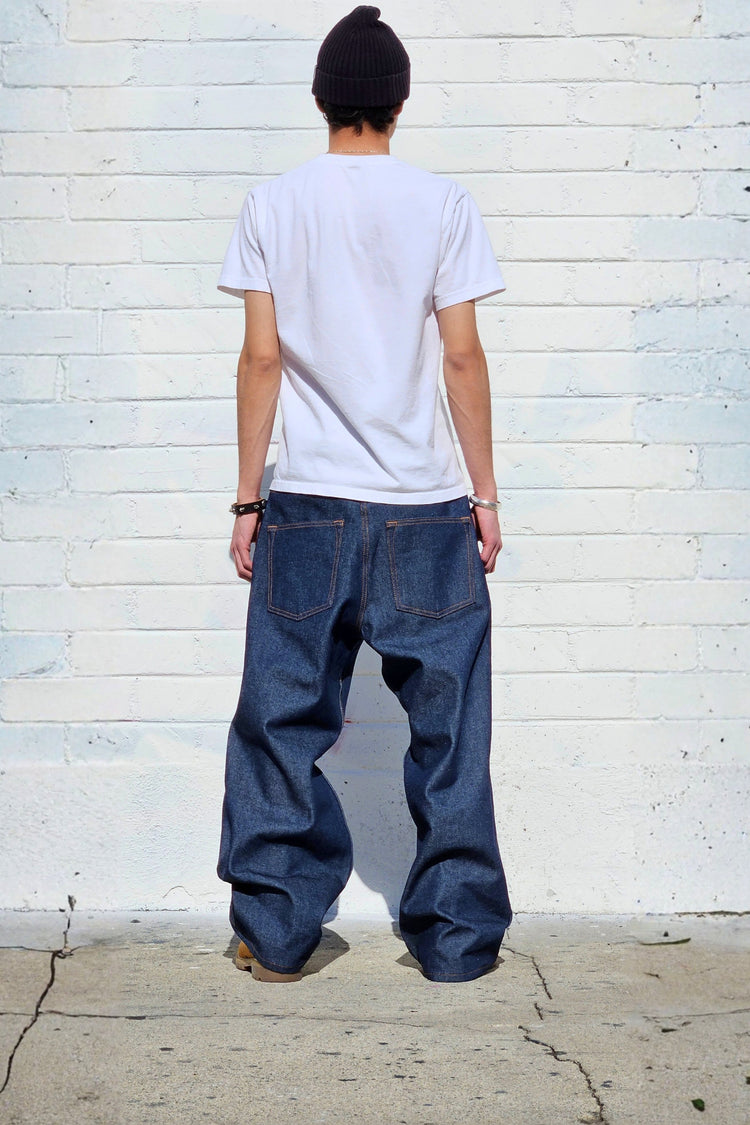 Neo Blue NX-7502 Double Knee Denim Lt. Blue Super Baggy
