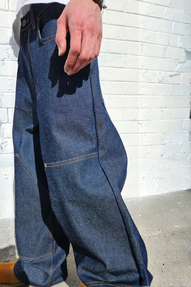 Neo Blue NX-7502 Double Knee Denim Lt. Blue Super Baggy