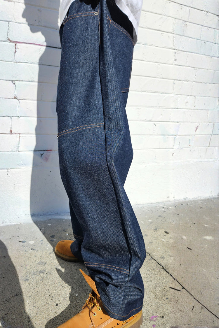 Neo Blue NX-7502 Double Knee Denim Lt. Blue Super Baggy
