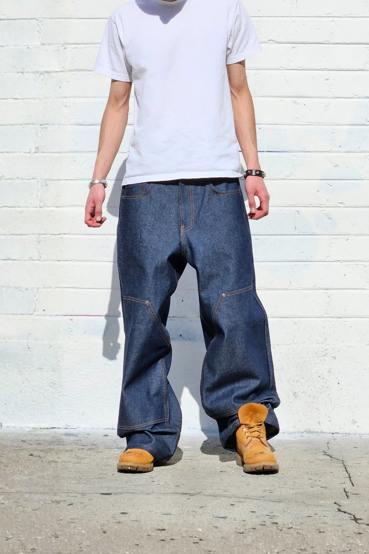 Neo Blue NX-7502 Double Knee Denim Lt. Blue Super Baggy