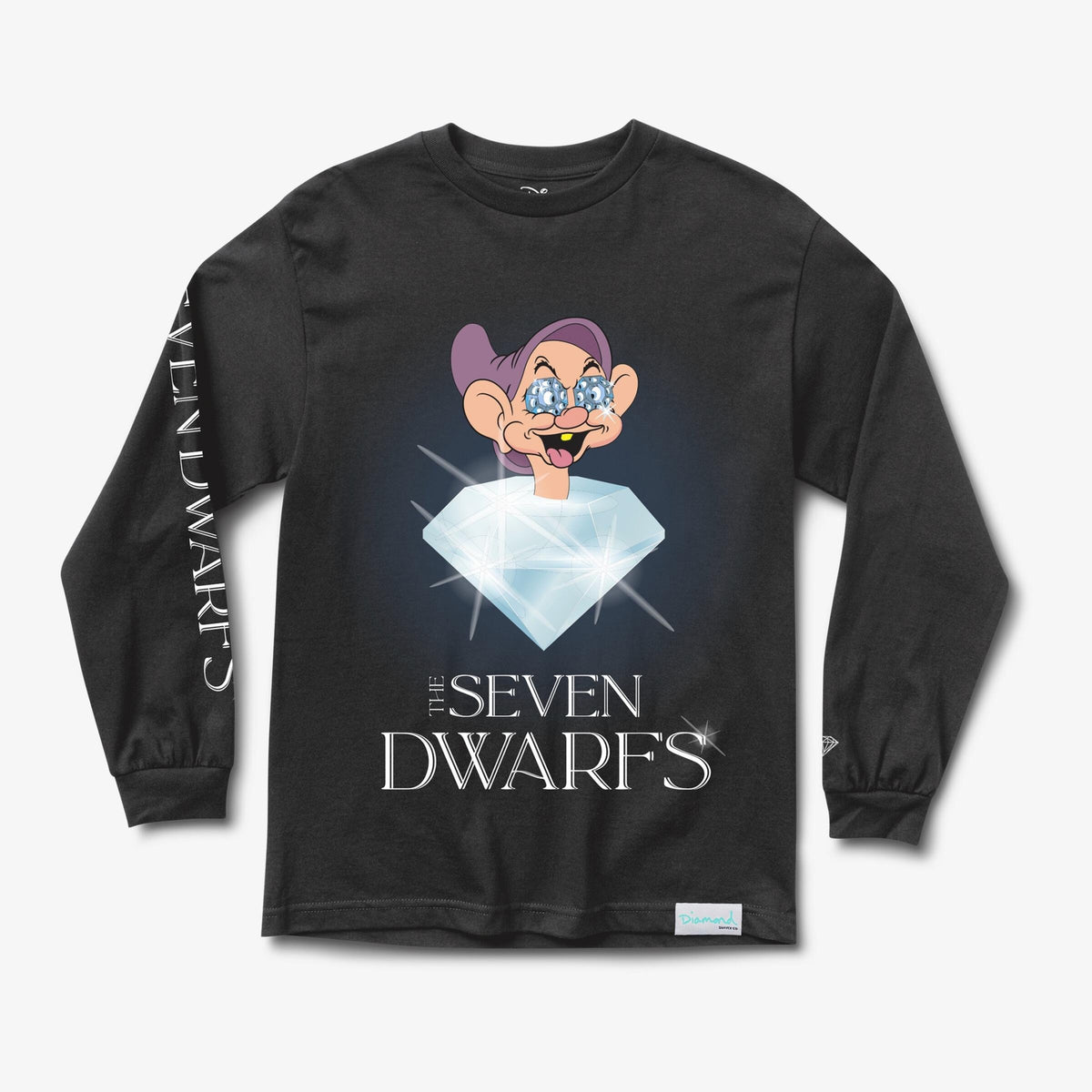 Diamond Supply Co x Disney Seven Dwarfs Long Sleeve Tee (Black)