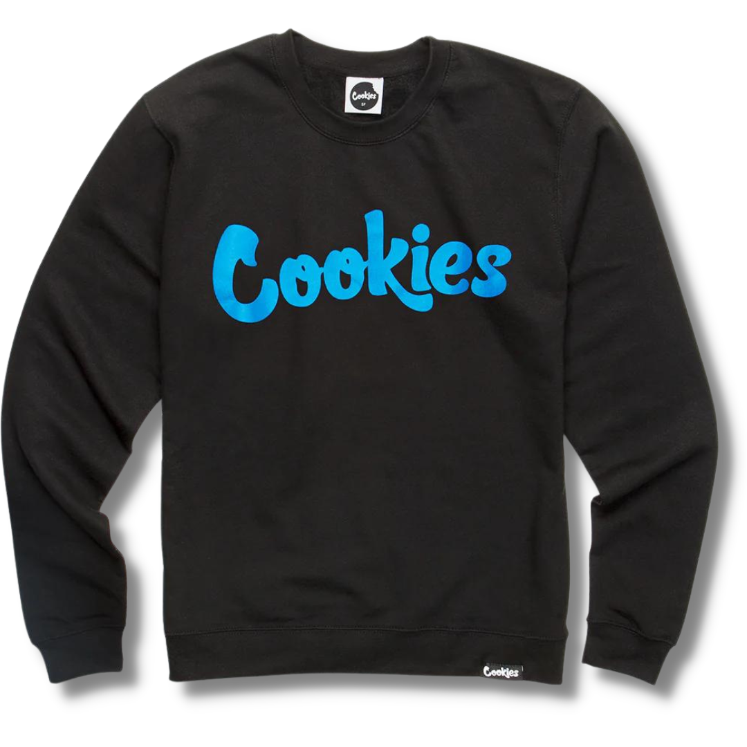 Cookies Original Logo Crewneck (Black/Blue)