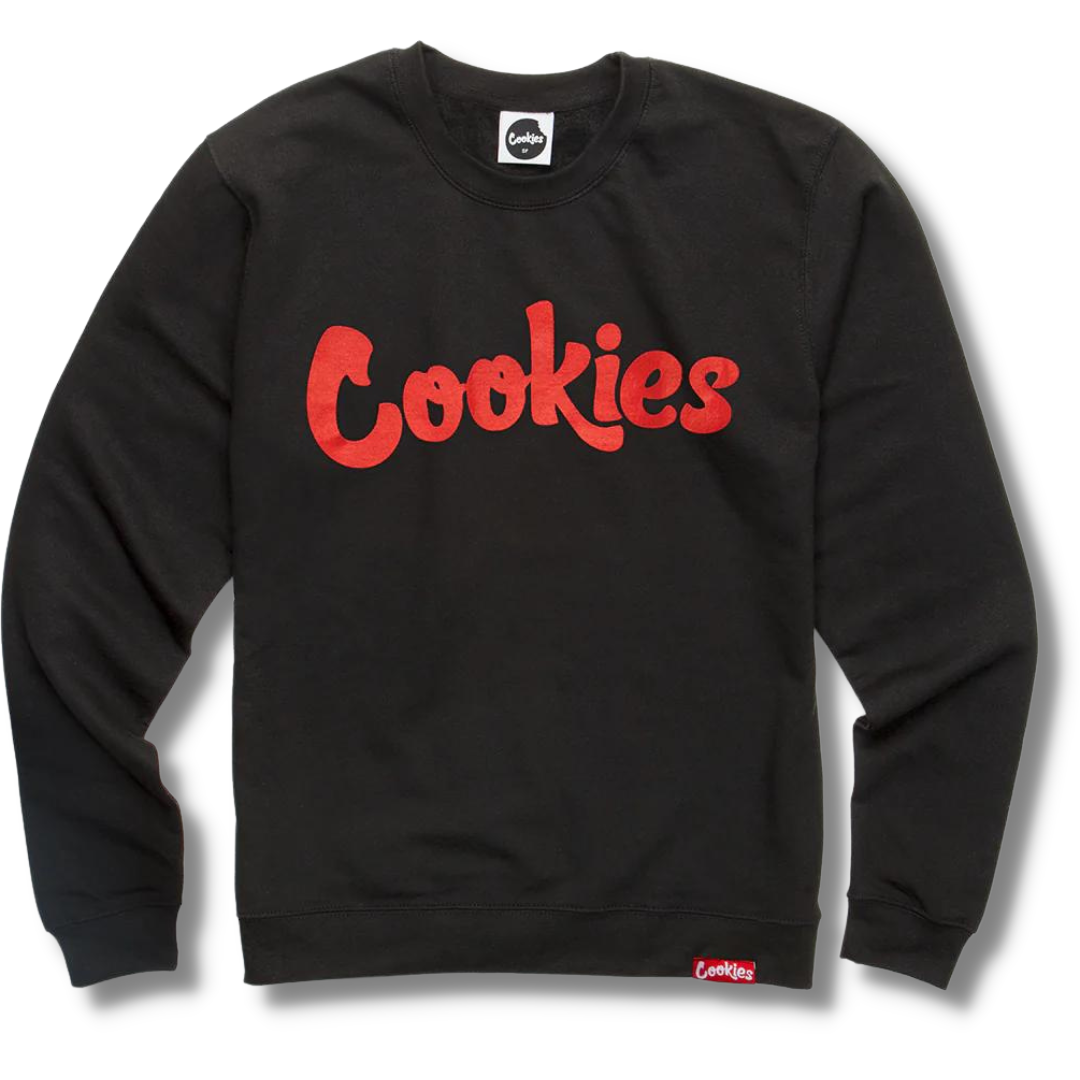 Cookies Original Logo Crewneck (Black/Red)