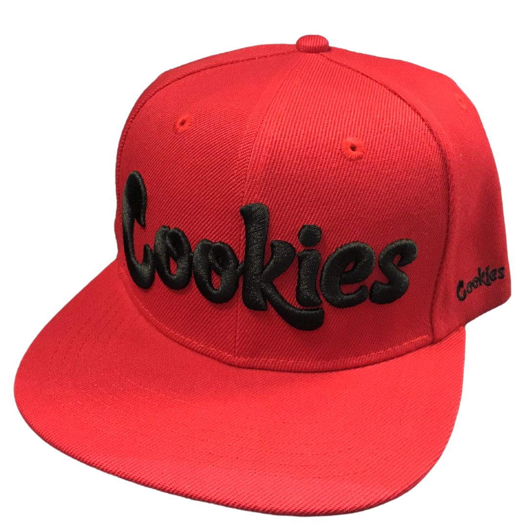 Cookies Original Logo Snapback Hat (Red/Black)