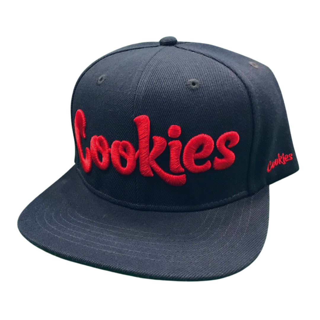 Cookies Original Logo Snapback Hat (Navy/Red)