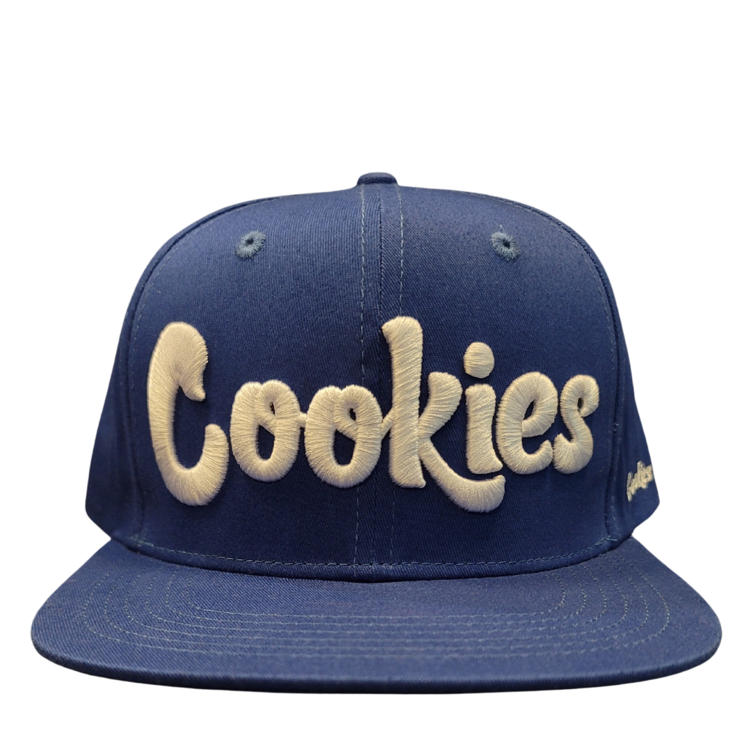 Cookies Original Logo Snapback Hat (Royal Blue/White)