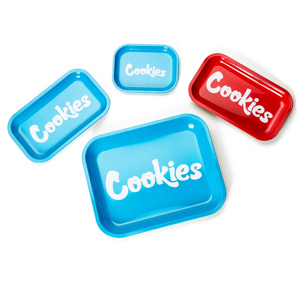Cookies Metal Tray (Large Size / Cookies Blue)