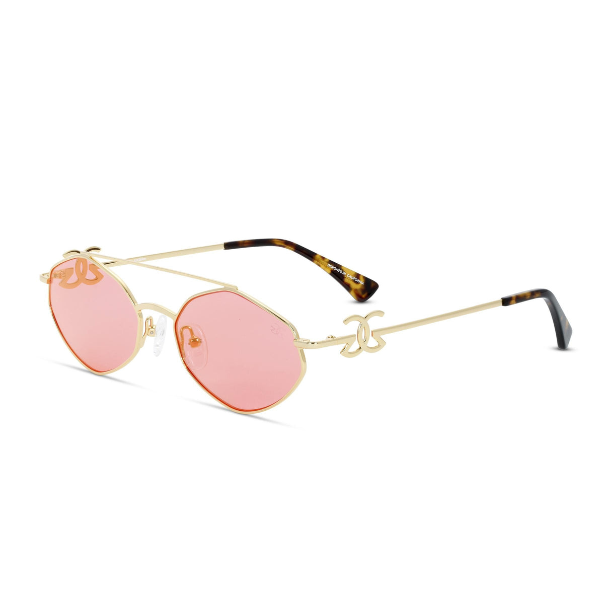 The Gold Gods Eros Sunglasses (Red Gold Flash)