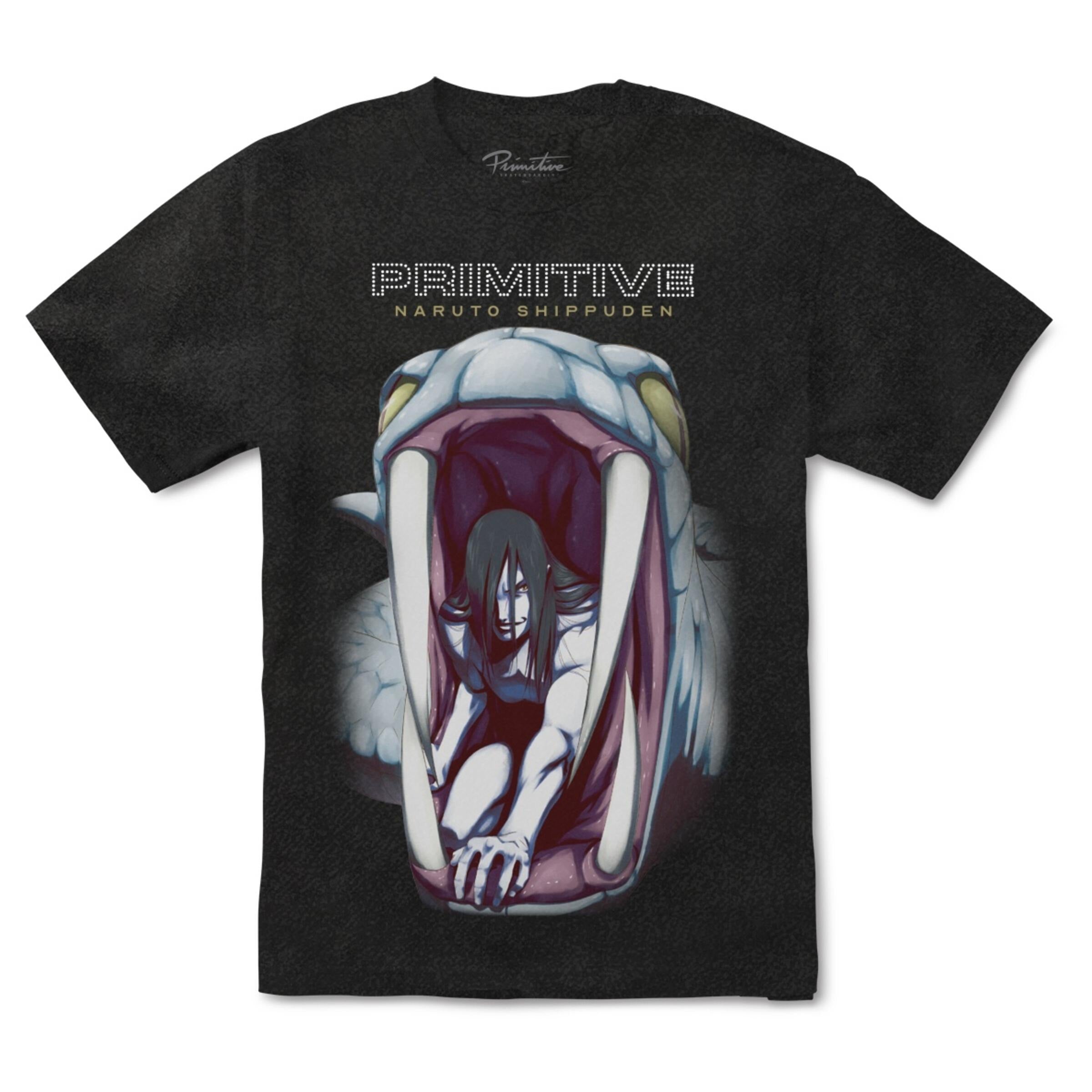 Primitive Naruto hot Orichimaru Tee Black