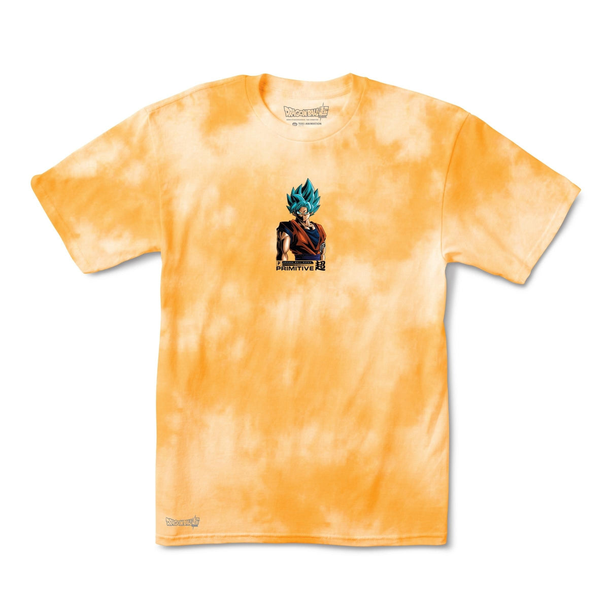 Primitive x Dragon Ball Super: Shadow Goku Washed II T-shirt (Orange)