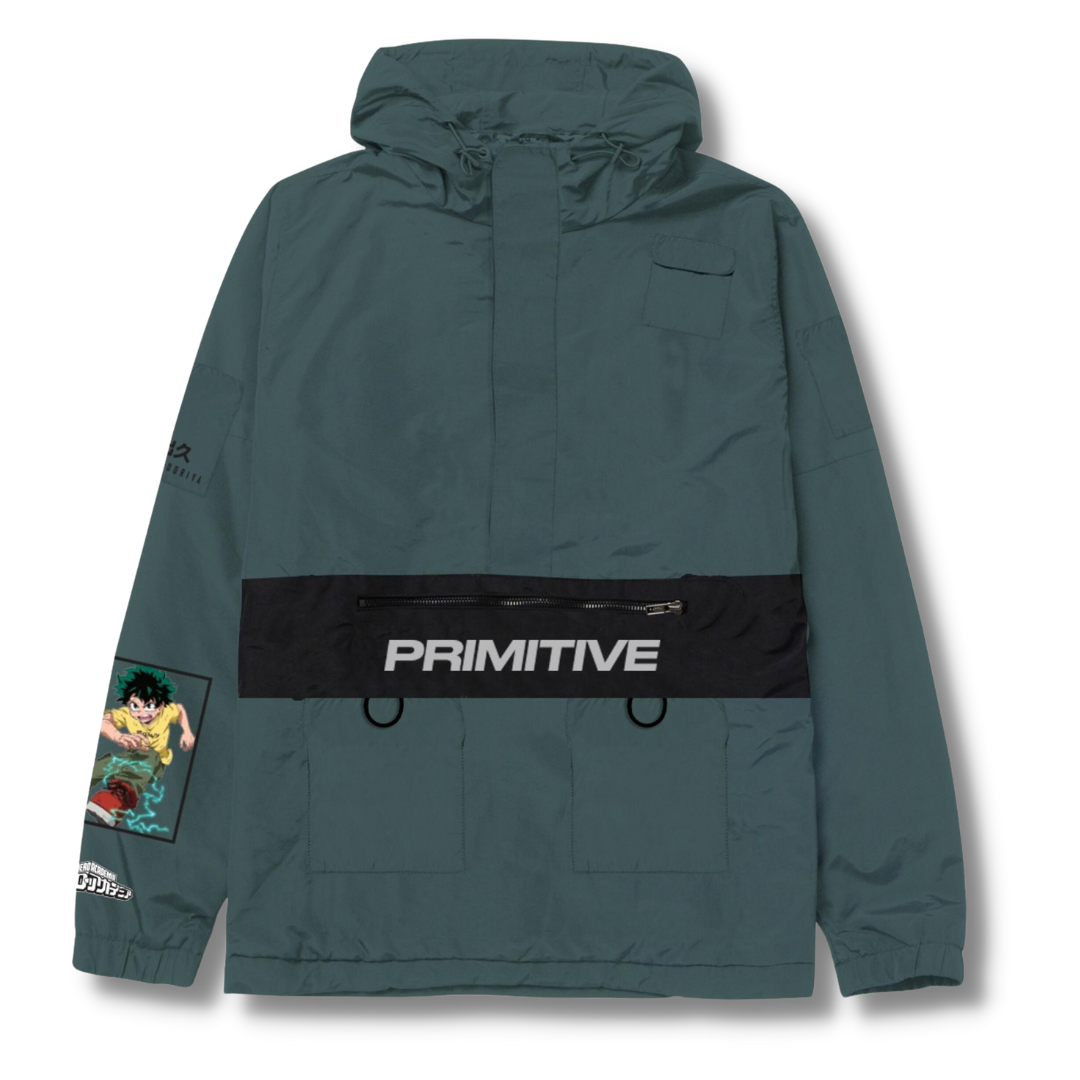 Primitive x My Hero Academia Izuku Midoriya Anorak Jacket (Green)