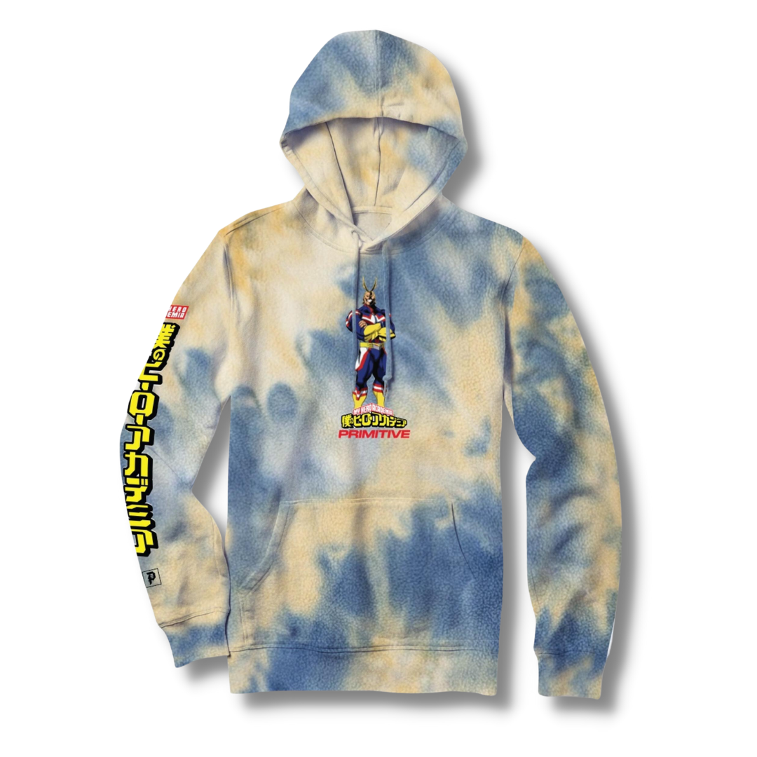 Primitive x My Hero Academia All Might Tiedye Hood 2 Colors