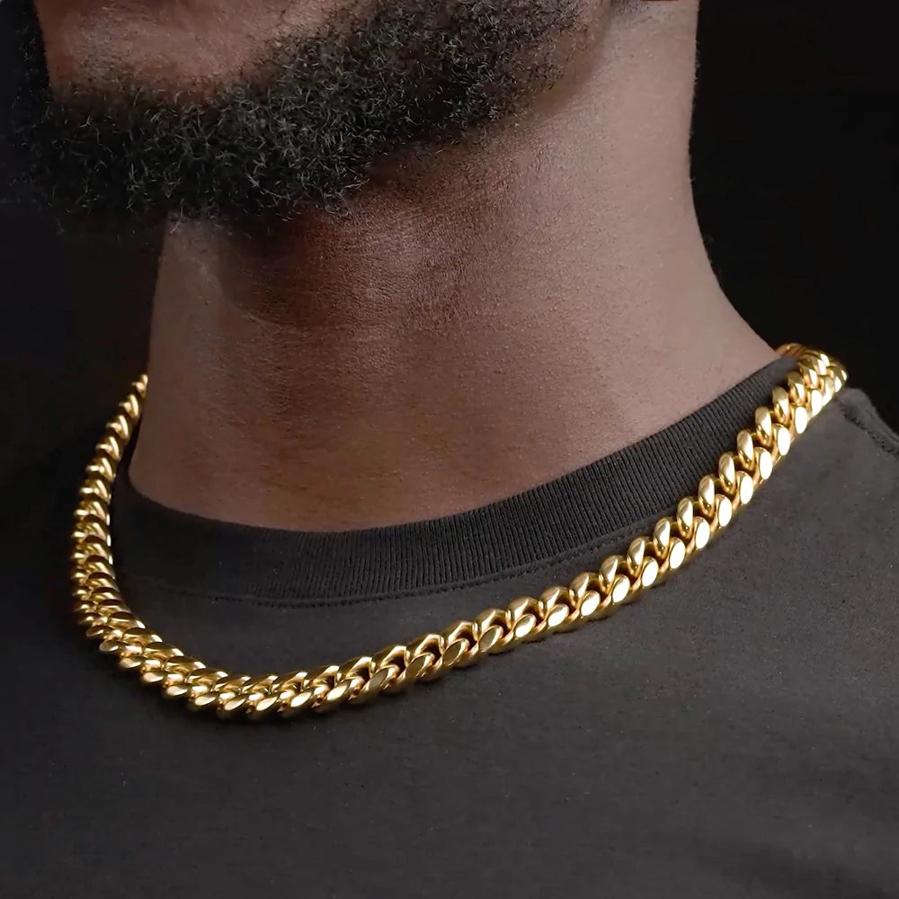 The Gold Gods Miami Cuban Link Chain (12mm)